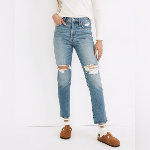 Madewell The Perfect Vintage Jean | Size 32 | Distressed High Rise Magic Pockets - Picture 3 of 13